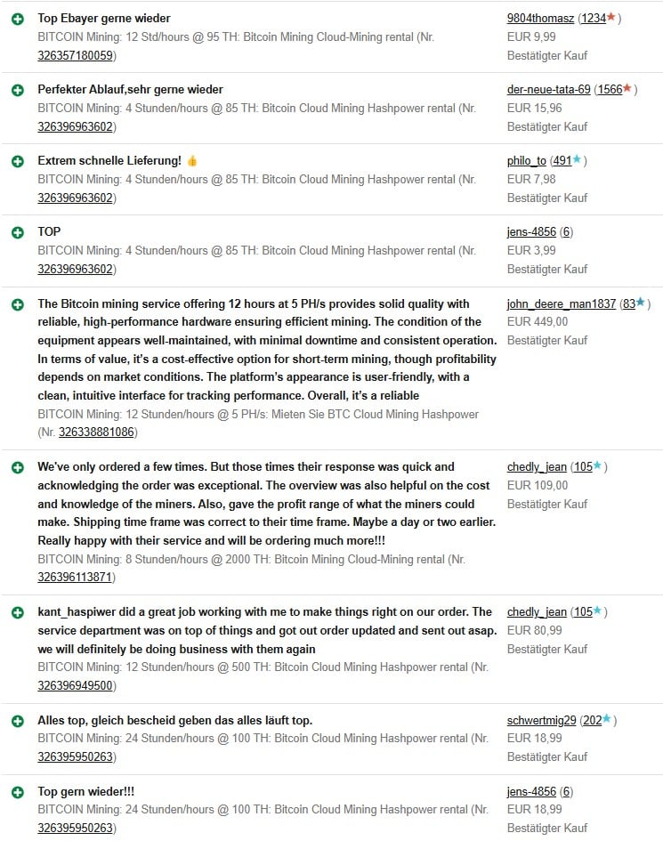 Ebay reviews Kant Hashpower 2