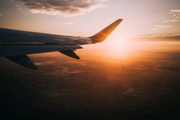 Airplane going for bitcoin holidays