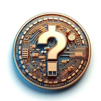 Crypto Coin with question mark